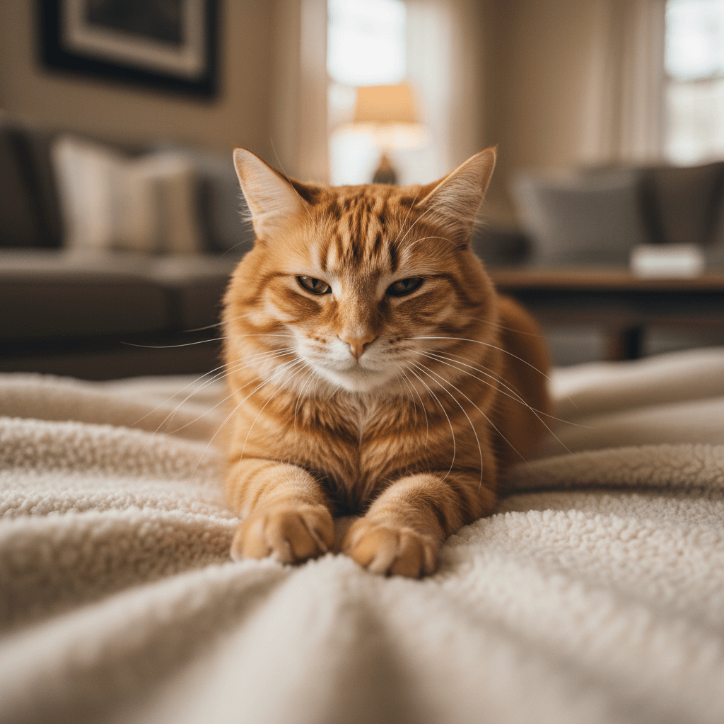 why cats knead blankets 1